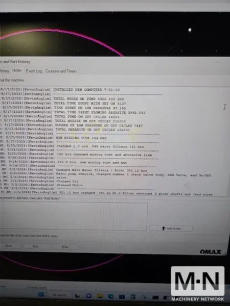 2014 OMAX MAXIEM 1530 CNC WATERJET W/AJET 5-AXIS