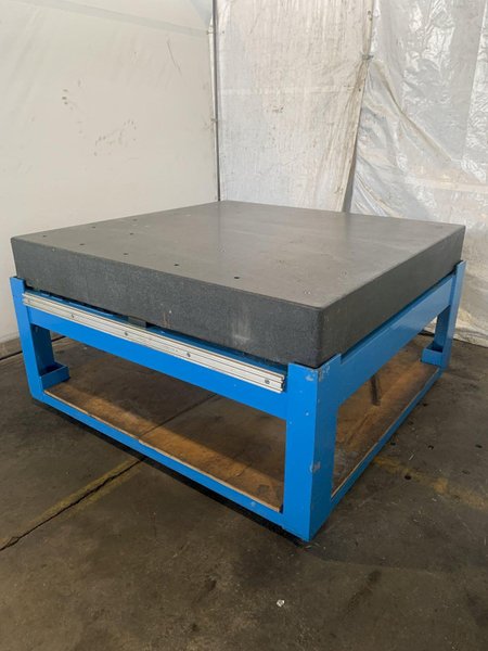 60&quot; X 60&quot; X 8-1/4&quot; GRANITE SURFACE TABLE. STOCK # 1165023.