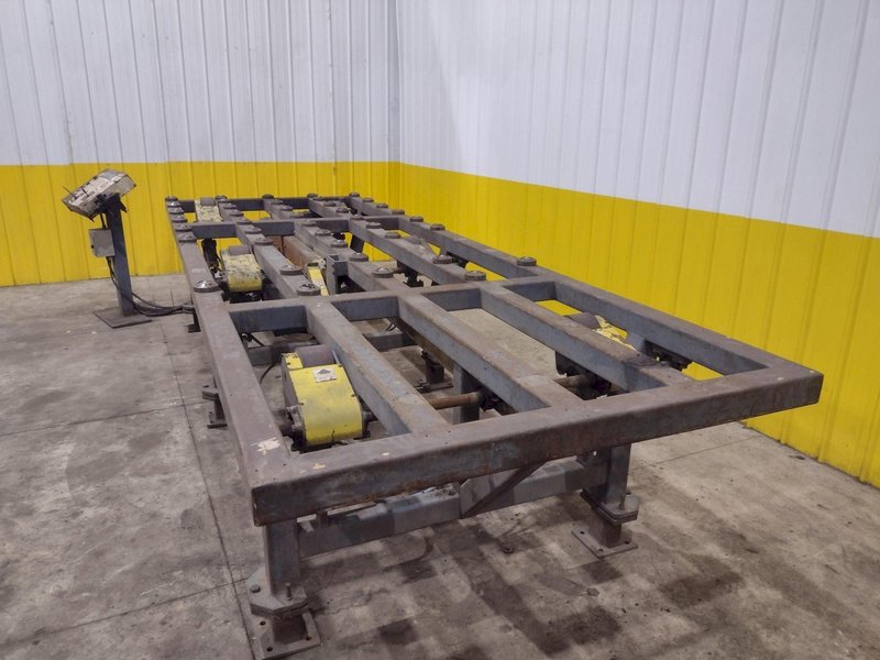 16&#039; POWERED INFEED TABLE, USED FOR LOADING SHEETS IN A SHEAR / BRAKE: YOBRO #24335