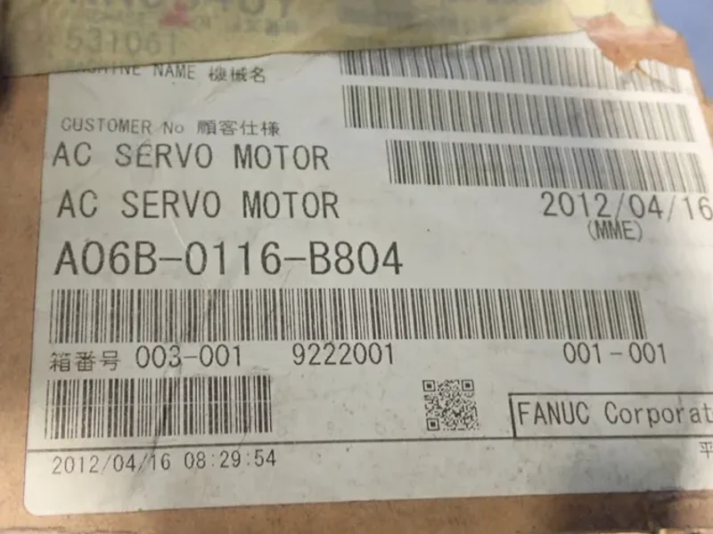 Fanuc Ac Servo Motor - A06b-0116-b804