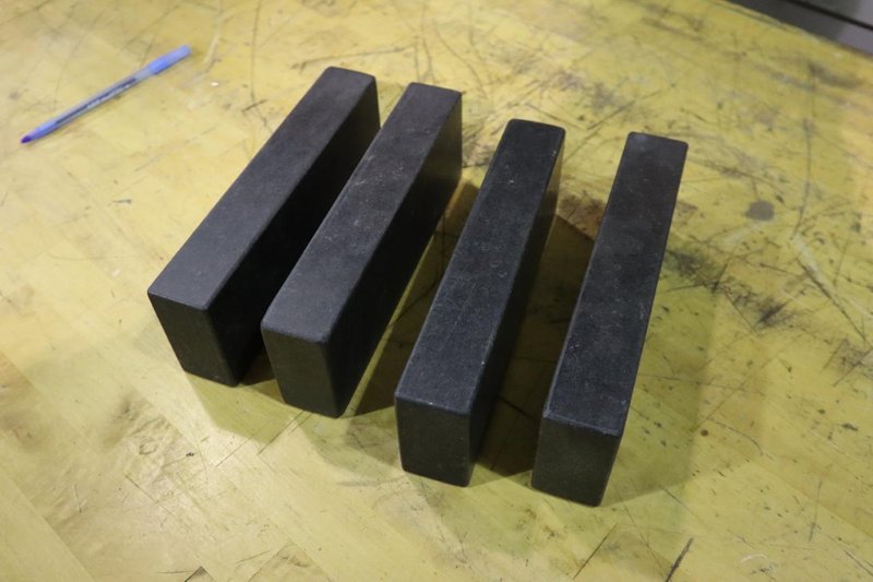 (4) Granite Parallels, Matching - 9&quot; x 1.5&quot; x 3&quot;- Auction Item