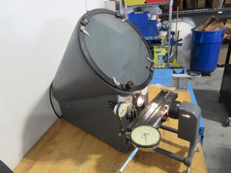 MicroVu Model 500HP 12" Benchtop Optical Comparator with Stage Travel Indicators- Auction Item