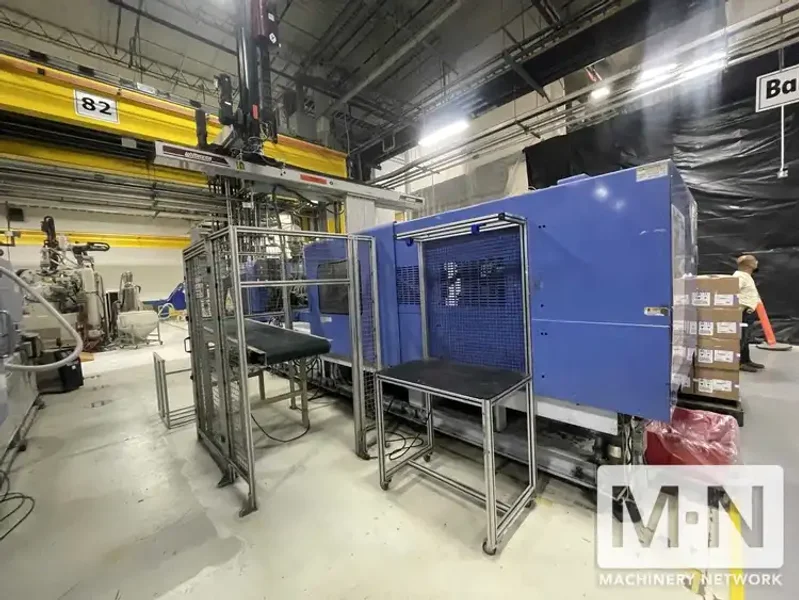 500 Ton 45 Oz JSW J500ELIII-1400H Electric Injection Molding Machine, mfg 2006/2005 (2) AVAILABLE