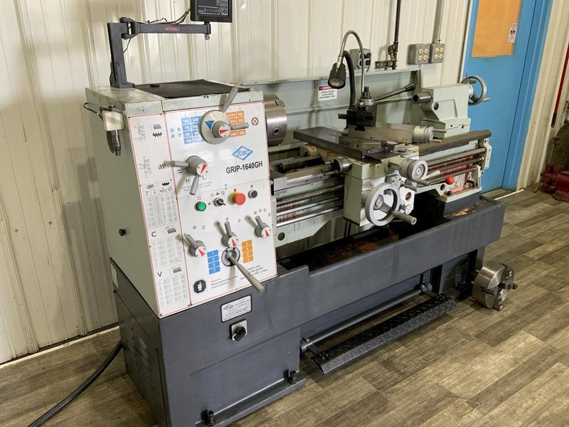 16" X 40" KBC TOOLS MODEL GRIP-1640GH GAP BED ENGINE LATHE: STOCK #81127