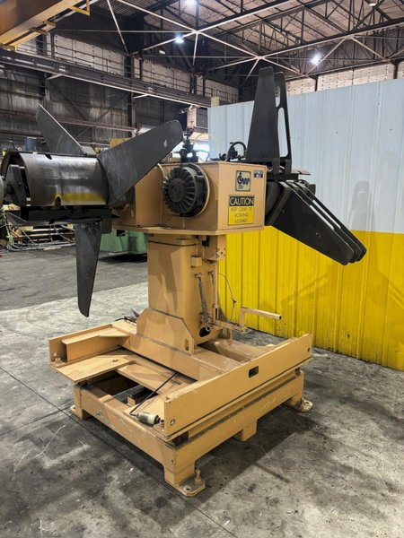 4,000 LBS X 18&quot; CWP MODEL #3RD-18 DOUBLE END PULL OFF COIL REEL UNCOILER: YOBRO #23972