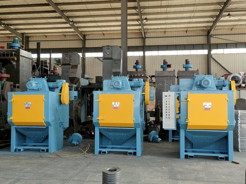 5 Cubic Foot Rubber Belt Tumble Blast System