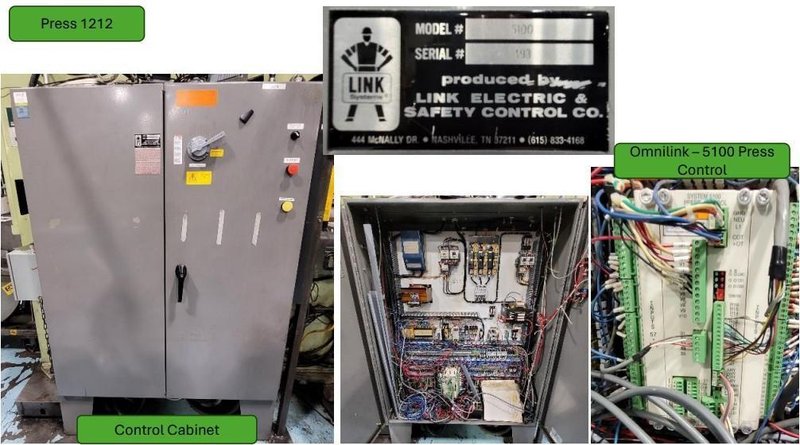 220 TON AIDA #NCI-200(2) PRESS LINE, COMPLETE WITH CWP SPACE-SAVER COIL FEED LINE: STOCK #22209