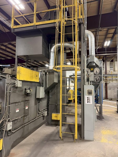 PANGBORN ES-1845 SCREW TYPE AXILE/SHAFT 25 HP SHOT BLAST MACHINE. STOCK # 0223926