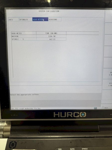 HURCO MODEL VMX60-SRTi 5-AXIS CNC VERTICAL MACHINING CENTER