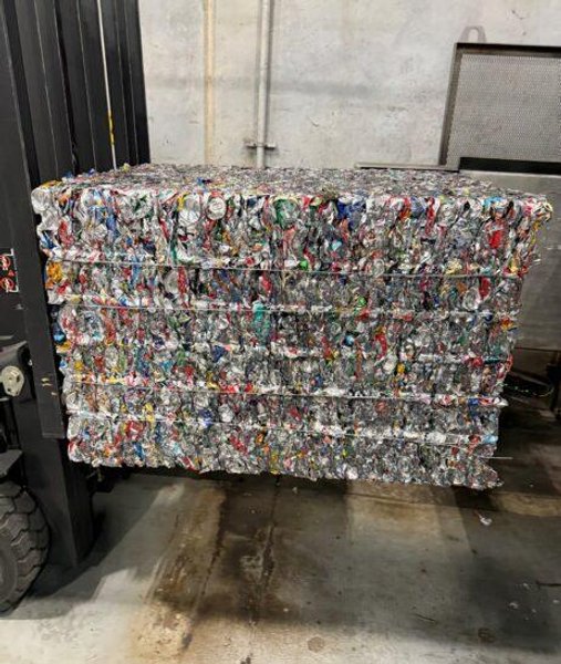 30" X 30" HARMONY ENTERPRISES EXTRACT PLUS HORIZONTAL BALER &amp; PERFERATOR, FOR CAN &amp; BOTTLES LIQUID EXTRACTION: YOBRO #25023