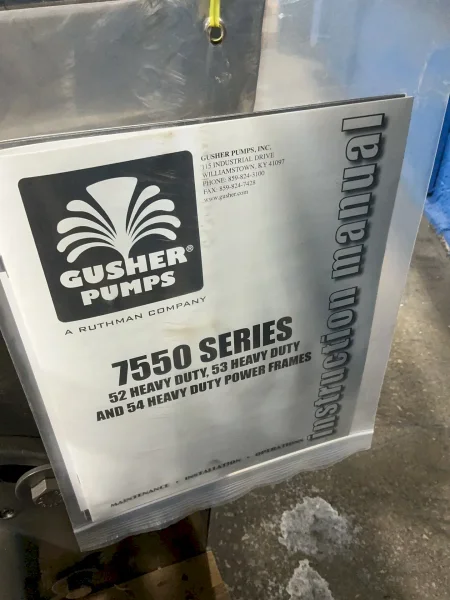 GUSHER PUMPS 7.5 HP VERTICAL END SUCTION PUMP