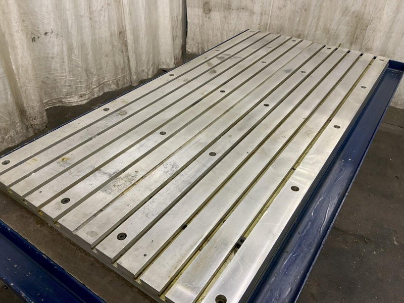 36" X 75" T-SLOT STEEL TABLE: STOCK #81278