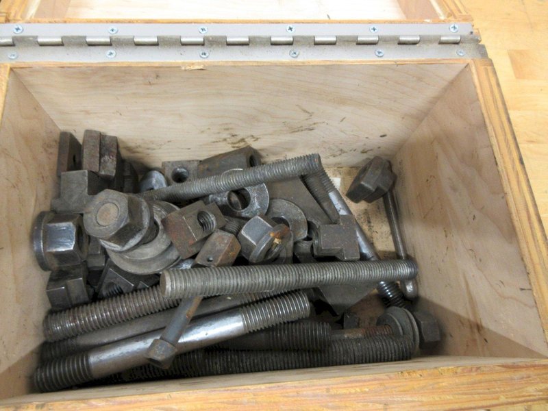 Clamp Down Hardware, Assorted Sizes, Studs, Straps, T-Nuts, In Wooden Cases- Auction Item