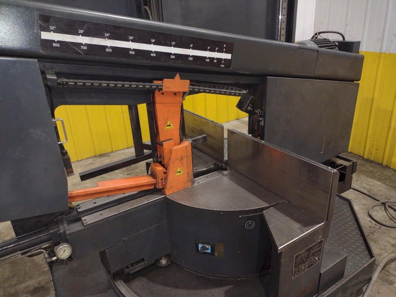 16&quot; X 28&quot; COSEN MODEL #SH-710LDM HORIZONTAL 60° MITERING BAND SAW: STOCK #23643