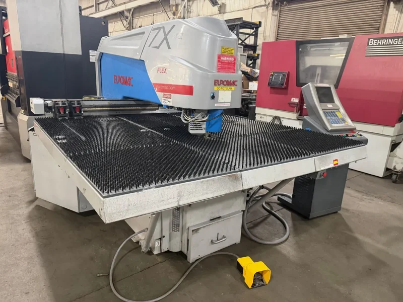 USED EUROMAC ZX FLEX 33 TON CNC PUNCHING MACHINE WITH TOOL ROTATION