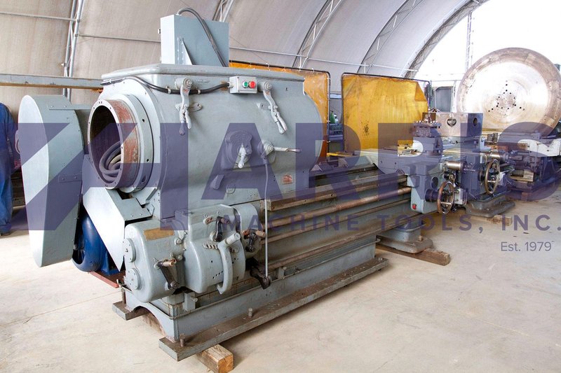 Used, 32" x 120" Lehmann Hydratrol Hollow Spindle Lathe with 16.5" Spindle Bore