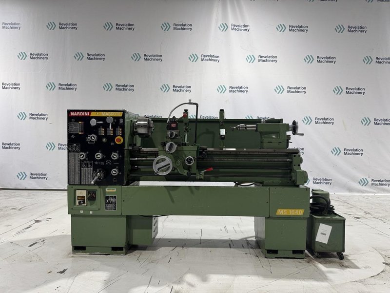 NARDINI MASCOTE MS-1640 16″ x 40″ ENGINE LATHE, Tooling Included