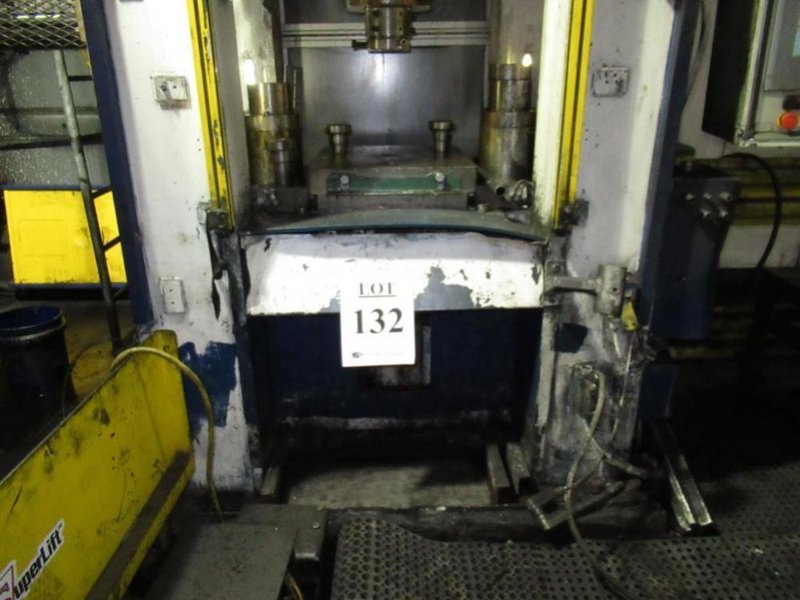 400 TON SACK &amp; KIESSELBACH STRAIGHT SIDE HYDRAULIC PRESS: STOCK #12328