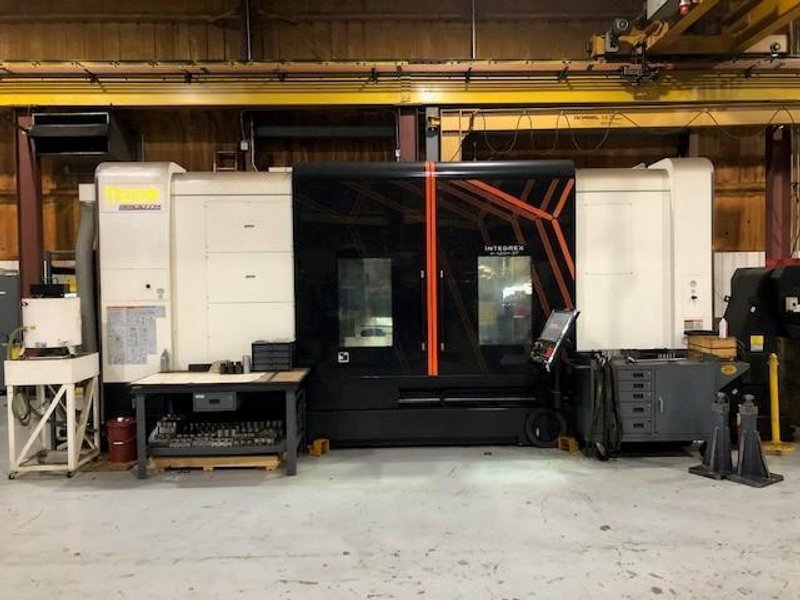 Mazak Integrex e-420H-ST, Multi Axis Lathe, 2016 – 15″ Kitagawa Chucks, 5.19″ Bore, Lower Turret, Chip Conveyor, Mist Collector, Through-Spindle Coolant, Renishaw Probe, 80 ATC