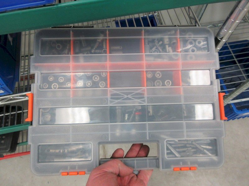 Perishable Tool, Large Assortment including Screw Gun Drill Tips, Taps, Drills, Sawzall Blades and MORE on 6-Shelf 60" x 18" x 78" Metal Wire Rolling Cart- Auction Item