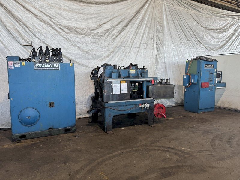 196 TON X 20” WIDTH X 1” FRANKLIN MODEL #B5196-20 AUTOMATIC FLANGE/PLATE LINE. STOCK # 0663625