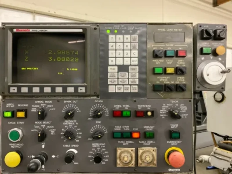 Okamoto OGM 8-20U CNC OD Universal Cylindrical Grinder