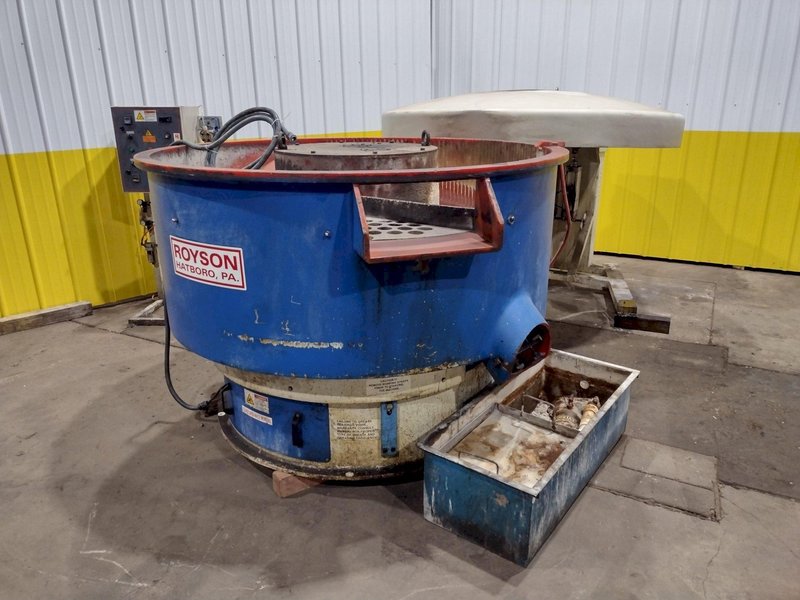 16 CUBIC FOOT ROYSON MODEL #20CTVIS VIBRATORY FINISHING BOWL DEBURRING: STOCK #18999