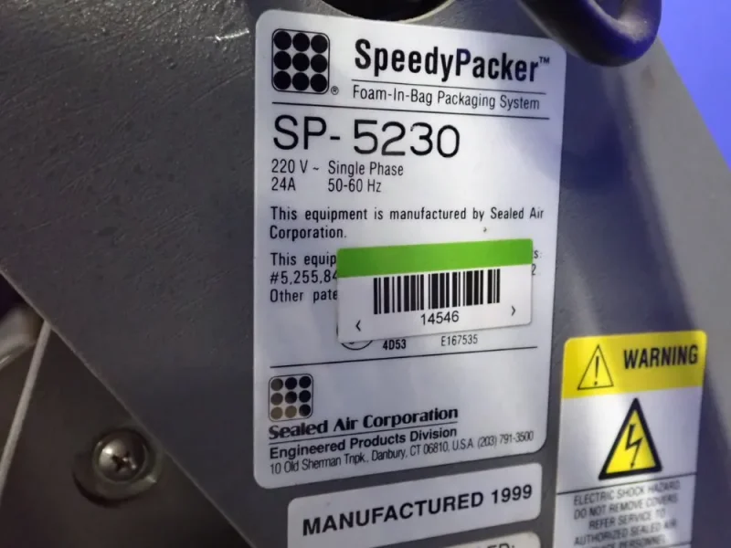 SEALED AIR FOAM PACKAGING SYSTEM   -  SP-5230
