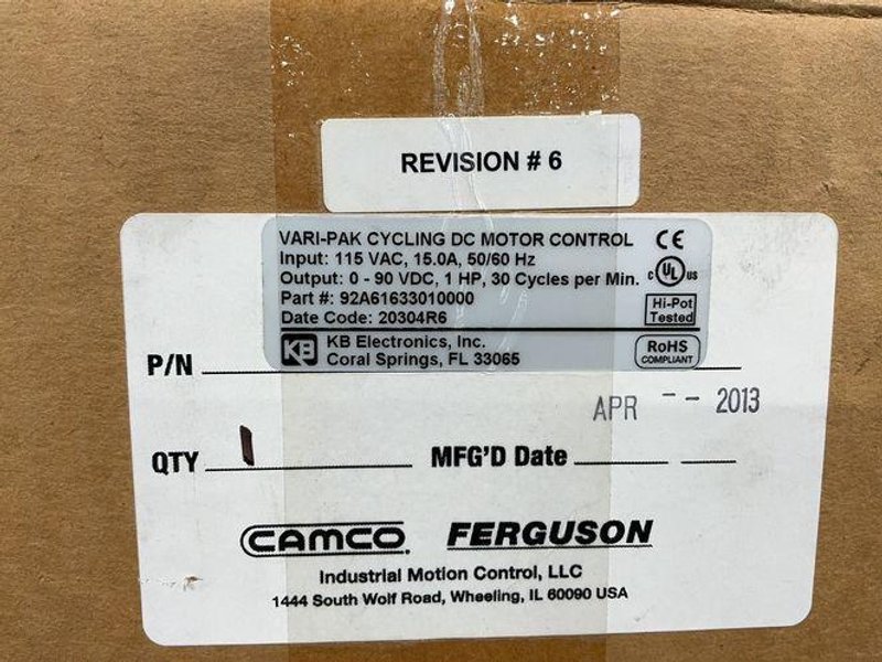 CAMCO DC MOTOR CONTROL