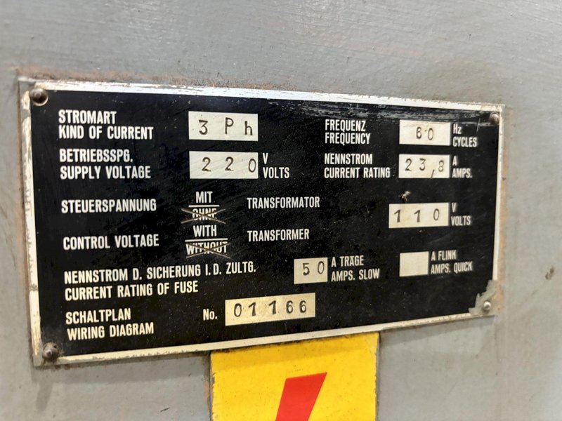 3&quot; WOTAN #B75 HORIZONTAL BORING MILL W/ BUILT IN ROTARY TABLE: STOCK #21028