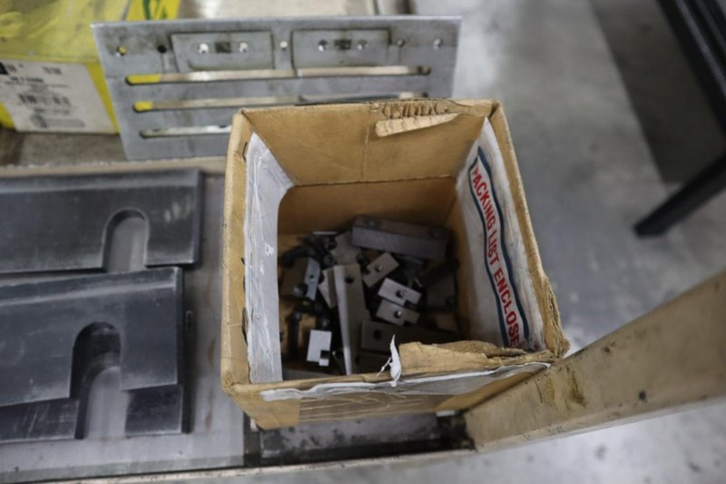 Amada Brake Tooling and Hardware on Rolling Steel Cart- Auction Item