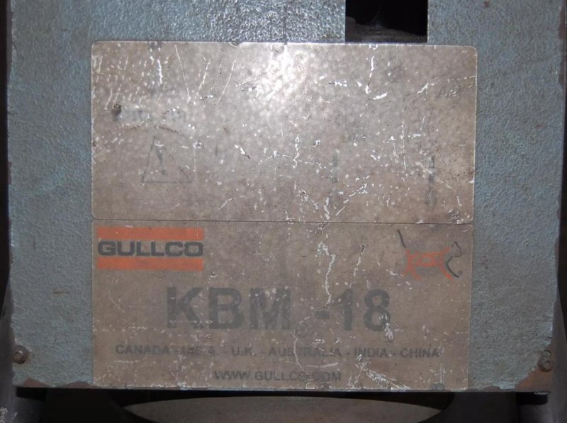 1.5" GULLCO KBM-18-D PLATE BEVELING MACHINE. STOCK # 0654326