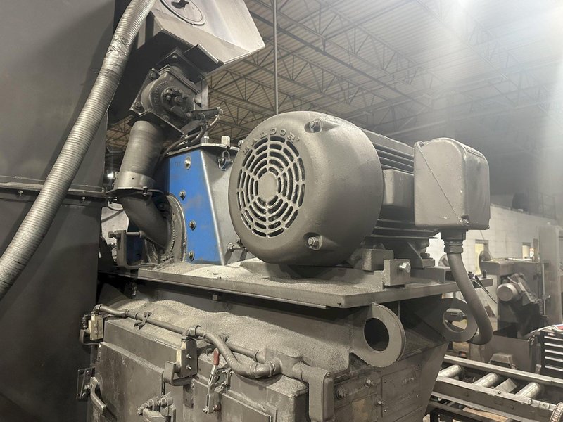 6&quot; X (2) 15 HP WHEEL WHEELABRATOR &quot;SKEW ROLL PIPE &amp; BAR&quot; SHOT BLAST BLASTER SYSTEM: STOCK #20002