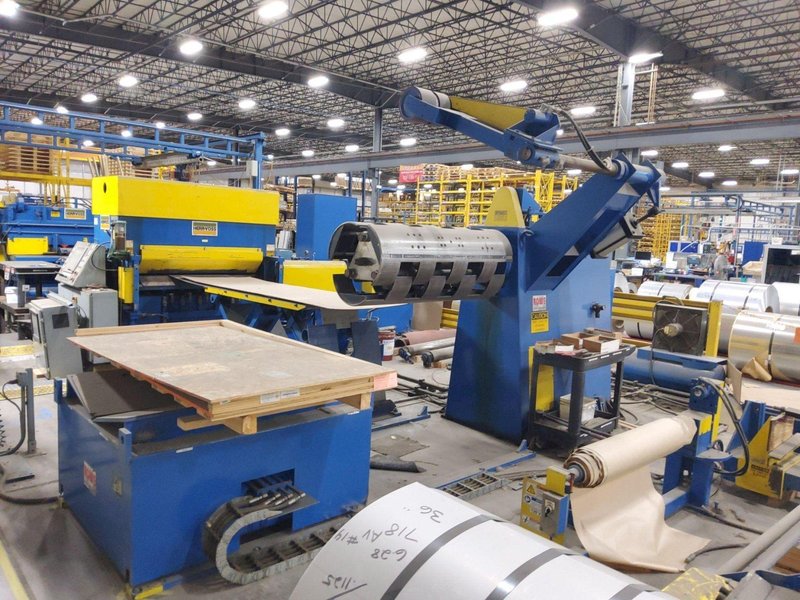 48″ X 20,000LBS X .80″ HERR VOSS CUT-TO-LENGTH LINE W/PRECISION LEVELER