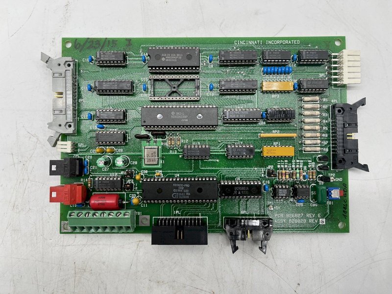 PCB 826827 REV E CINCINNATI INC ASSY 826828 REV G STOCK #15833