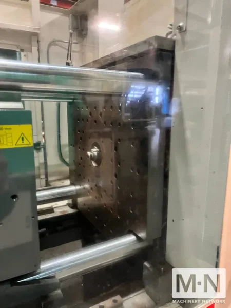 110 TON 3.7 OZ KRAUSS MAFFEI MODEL 100-180AX ELECTRIC INJECTION MOLDING MACHINE MFG 2011 SERIAL # 61015143