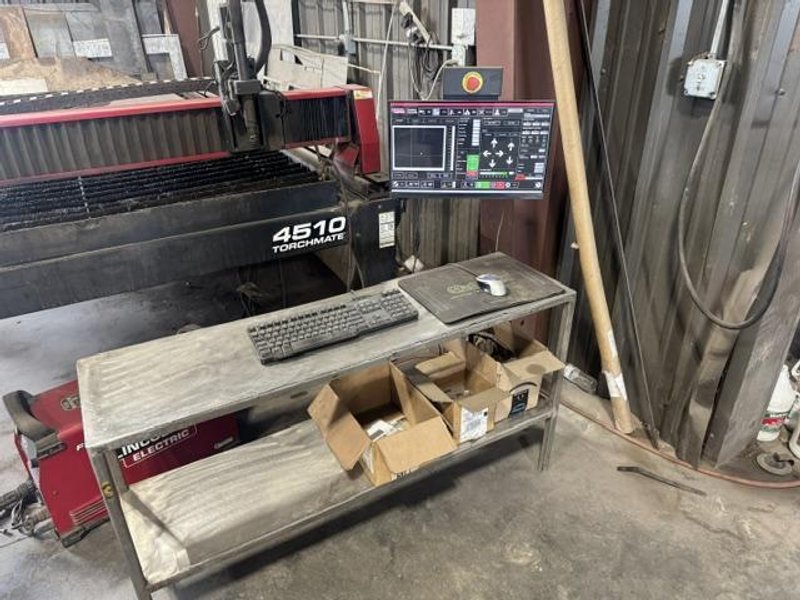 5′ x 10′ Lincoln Electric 4510 Torchmate CNC Plasma Table, 2020 –  80 Amp Lincoln Electric Flexcut, Water Table, Touch Screen Control
