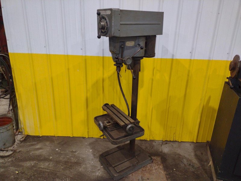 15" DELTA MODEL #15-655 VARIABLE SPEED SINGLE SPINDLE DRILL PRESS: YOBRO #24257