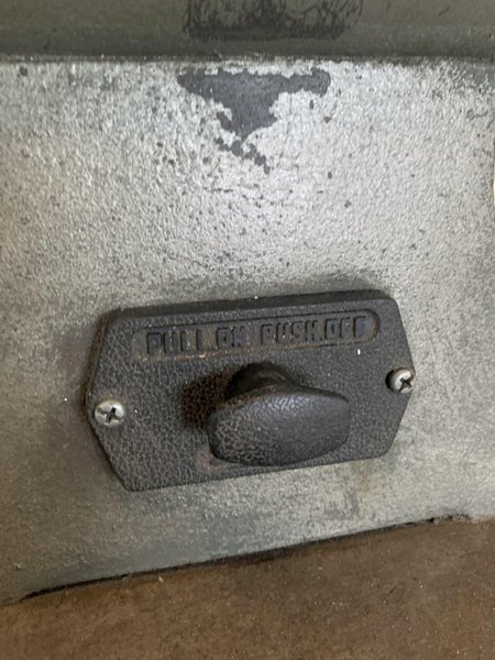 8" X 5 HP DOUBLE END PEDESTAL GRINDER. STOCK # 0680324