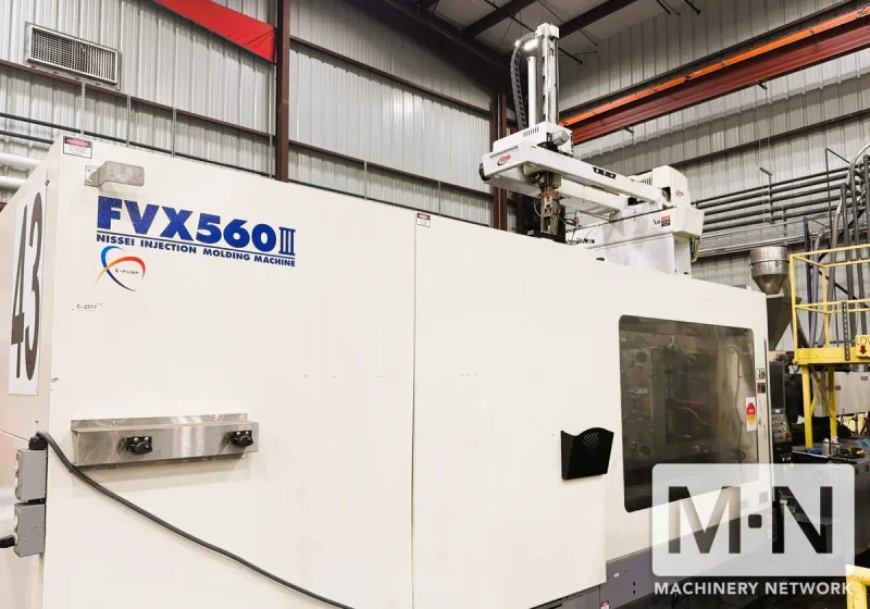 618 TON 132 OZ NISSEI MODEL FVX560III-310L INJECTION MOLDING MACHINE MFG 2017