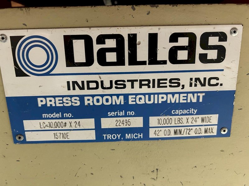 DALLAS LC-10,000 x 24 Coil Car - 10,000 lbs Capacity, 24" Width