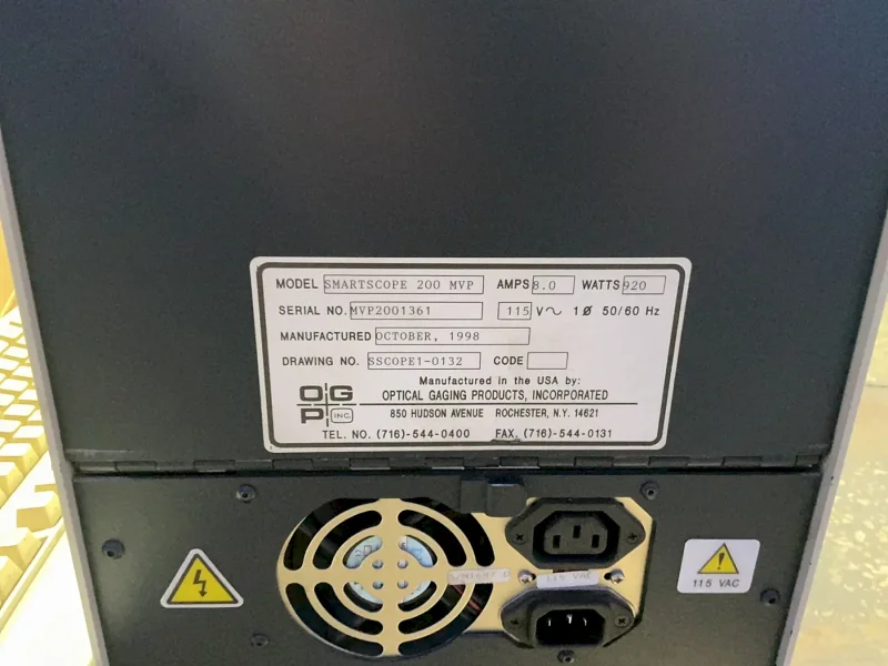 OGP SMARTSCOPE VIDEO MEASURING SYSTEM  -  MVP200