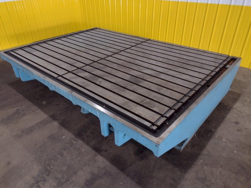 90&#039;&#039; X 130&#039;&#039; T SLOTTED LAYOUT TABLE / FLOOR PLATE: STOCK 17536