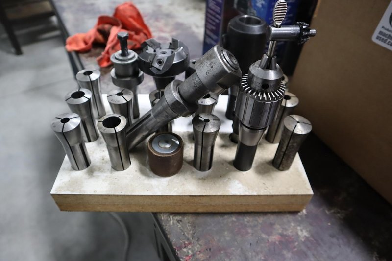 Assorted R8 Collets &amp; Rack- Auction Item