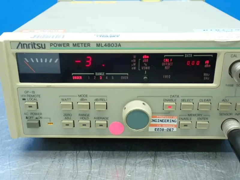 ANRITSU POWER METER W/MA4002B SENSOR ADAPTER  -  ML4803A