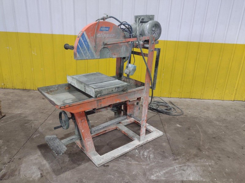7.5 HP X 20" NORTON CLIPPER BLOCKBUSTER WET BRICK AND BLOCK SAW: YOBRO #25033