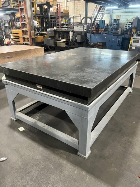 USED BISON 8&#039; X 5&#039; X 10&quot; GRANITE SURACE PLACE ON STAND, Stock# 11151