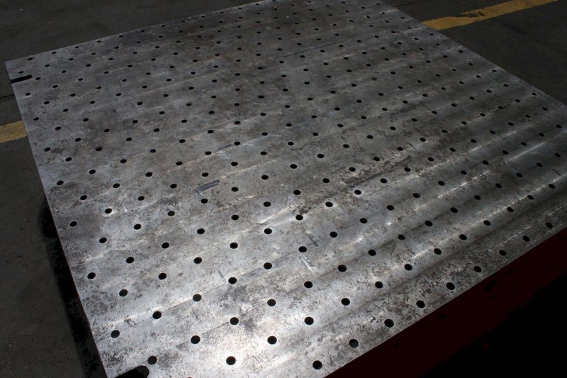 53-1/2" X 54" X 16" DRILLED &amp; TAPPED PLATE: STOCK #76524