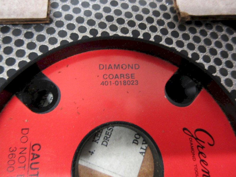 Greenlee (3pc) Coarse Diamond 6" x 3/4" x 1-1/4" Tool Grinder Wheels **New In Boxes**- Auction Item