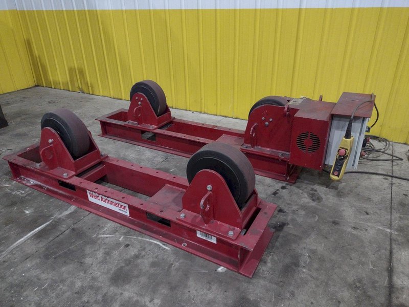 10,000 LB 5 TON RED-D-ARC MODEL #CR5 TANK TURNING ROLLS, POWER &amp; IDLER 110V POWER: YOBRO #24746